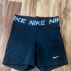 Nike Black Athletic Compression Shorts